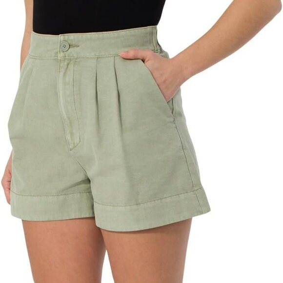 Women's NWT Joie Limited Edition Linen Blend Pleated Shorts Size XL - Picture 1 of 6